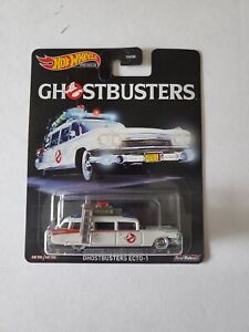 2019 Hot Wheels Real Riders Ghost Buster Ecto-1  Diecast On Card