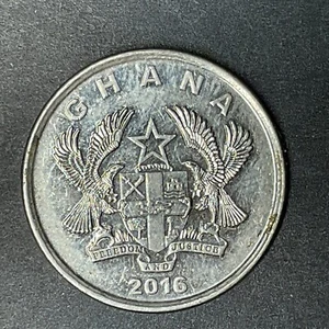 GHANA 2016 COIN 20 PESEWAS  World foreign coins - Picture 1 of 2