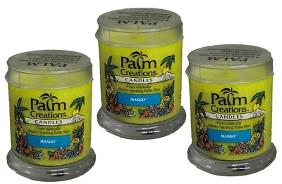 Paquete de 3 frascos de velas perfumadas de 6 oz cada uno de mango tropical Nature's Finest Garden Foto 1 de 2