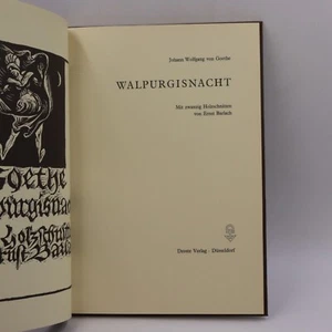 J. W. von Goethe - Walpurgisnacht. Mit zwanzig Holzschnitten von Ernst Barlach - Bild 1 von 5