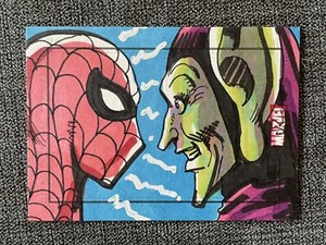 2010 Marvel Heroes Villains SketchaFEX Spider-Man vs. Green Goblin Rubinstein