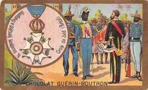 Chromo CHOCOLAT GUéRIN BOUTRON Médaille Croix du Sud Brésil - Picture 1 of 2