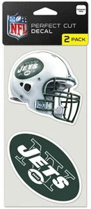 New York Jets NFL WinCraft Perfect Cut Decal (Set of 2), 4" x 4" - Picture 1 of 1