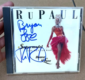CD autografato RuPaul firmato Supermodel You Better Work House of Love Ru Paul - Foto 1 di 11