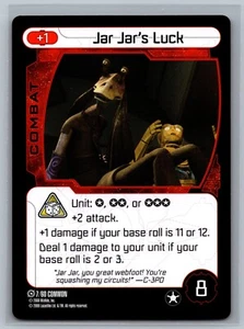 Star Wars Pocketmodel TCG The Clone Wars Jar Jar's Luck #7/60 CCG - Picture 1 of 2