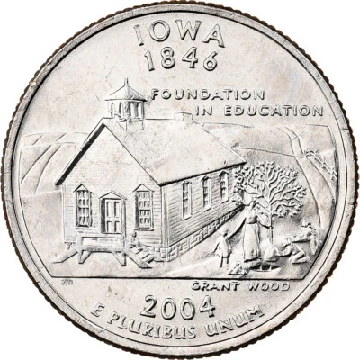 [#1501297] United States, Quarter, Quarter Dollar, 2004, U.S. Mint, Iowa 1846 - Image 1 of 2