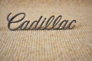 Cadillac Deville—Front Header Script Nameplate Emblem #9834648, Fits 1974-75 - Bild 1 von 5