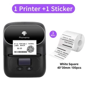 Label Printer Portable - Phomemo M110 Portable Bluetooth Thermal Label Printer - Picture 1 of 10