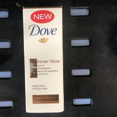 Dove Summer Glow Daily Gave Moisturiser Medium To Dark Skin 50ml - Image 1 of 4