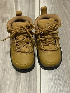 *NEW* TODDLER Baby NIKE MANOA LEATHER (TD) Boot Wheat / Black (BQ5374 700) Sz 5C - Picture 1 of 6