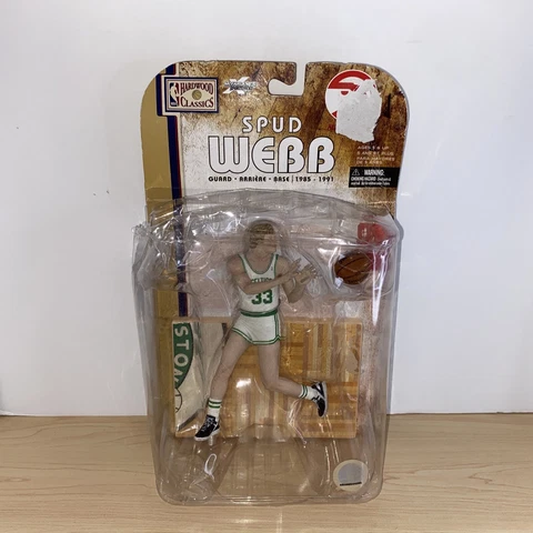 NBA Hardwood Classics McFarlane's Larry Bird Figurine NIB -Rare! Spud Webb Error Cover
