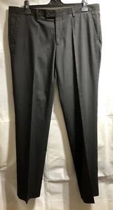 ZARA BASIC PANTALONE UOMO NERO FORMALE TAGLIA W-38"/EUR 46/US 36 L-42,5" (MT05) - Foto 1 di 10