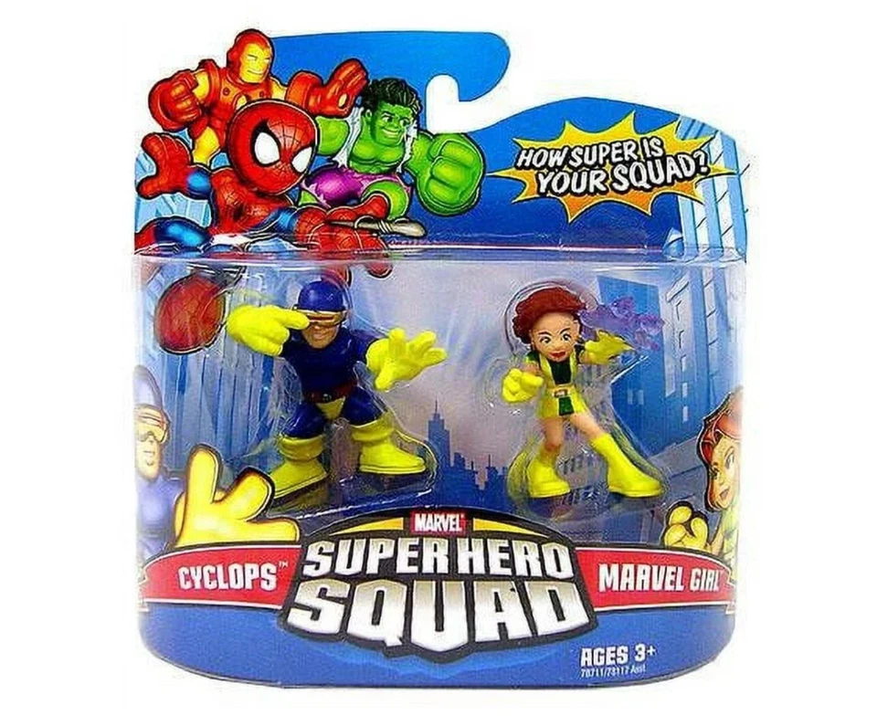 SUPER HERO SQUAD 2008 MARVEL CYCLOPS & MARVEL GIRL SET - image 1 of 1