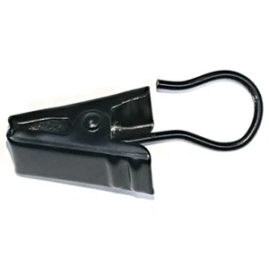 Nuevo 240 X Barra Anillo Cortina Muelle Pinzas Y ; Gancho Acero Negro - - Imagen 1 de 1