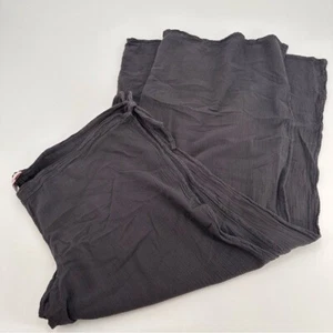 The Gauze Way Baumwolle schwarz Strand Überwurf fließend Seitenschlitz Hose 2X Übergröße - Bild 1 von 5