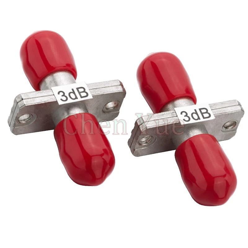 10pcs ST SM UPC Optical Attenuator Female to Female FF Fixed Adapter type ftth  - Image 1 of 4