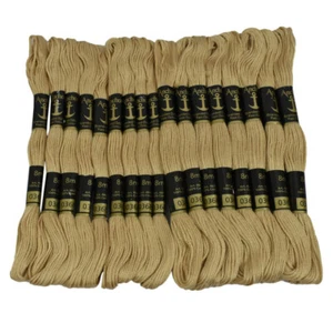 Anchor Thread Floss Sewing Beige Cross Stitch Cotton Embroidery Craft, 25 Skeins - Picture 1 of 4