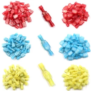 Nylon Flachstecker 6,3mm Flachsteckhülsen Kabelschuhe rot blau gelb 0,5 - 6 mm²  - Bild 1 von 6