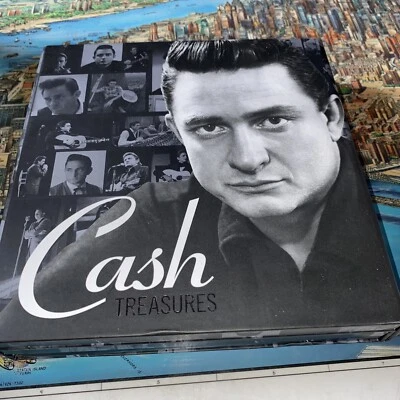 Johnny Cash - Treasures 3 CD Box Set VG - Image 1 of 4