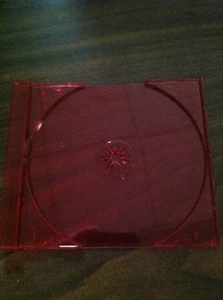 10 BANDEJAS DE UN SOLO CD JOWEL CASE - ROJO TRANSPARENTE - Imagen 1 de 1
