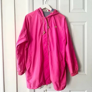 Nike Vintage 90s Hot Pink Purple Stripe Packable Bauchtasche Windbreaker Jacke L - Bild 1 von 13