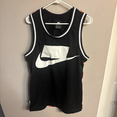 NIKE SPORTSWEAR NSW HOMBRE MALLA CUADROS ESTAMPADO CAMISETA SIN MANGAS - NEGRO AR1636-010 S Foto 1 de 4