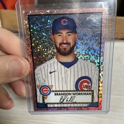 2021 Topps Chrome Platinum Anniversary - Brandon Workman 449 Refractor Ssp 13/75 - Image 1 of 3