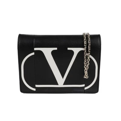 Valentino 2P0249 VLTN Logo Mini Chain Crossbody Bag 123110197 - Image 1 of 4