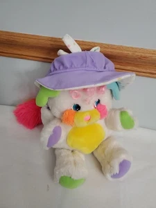 Vintage 1986 Mattel Baby Lätzchen Popples Plüsch Rasselschwanz - Bild 1 von 16