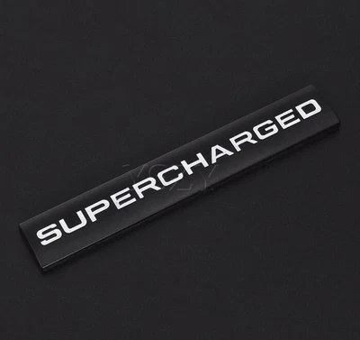 INSIGNIA SOBREALIMENTADA PORTÓN TRASERO AJUSTE RANGE ROVER SPORT VOGUE EVOQUE Negro Foto 1 de 2