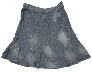 Vintage Studio West Damen Rock L blau Denim Cottagecore Western Patchwork Y2K - Bild 1 von 10