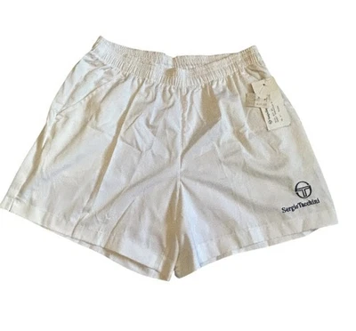 Sergio Tacchini 80s vintage embroidered tennis shorts new dead stock M - Image 1 of 4