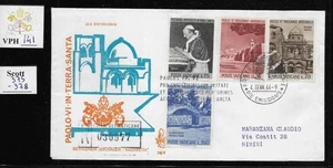 VPH_141. VATICAN. FDC Venetia w. 1964 POPE PAUL VI HOLY LAND set. Scott 375-378 - Picture 1 of 1