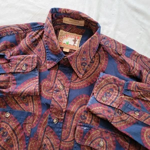 Camisa Chaps Ralph Lauren Frontier Para Hombre Grande Cachemira Manga Larga Multicolor De Colección - Imagen 1 de 6