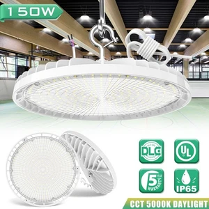 150W Commercial High Bay Lighting Warehouse Garage Barn GYM LED Shop Area Light - Picture 1 of 11