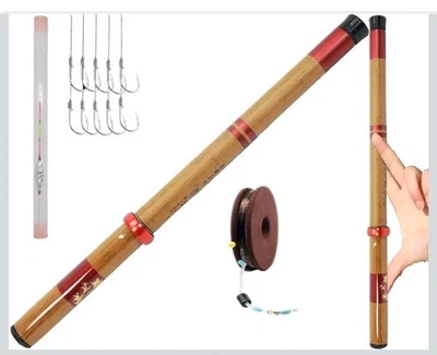 Kit de caña telescópica Tenkara kit de caña de pescar 20 pies zoom corriente 4 longitudes... Foto 1 de 4