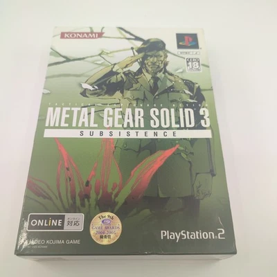 PS2 Metal Gear Solid 3 Subsistence Konami Sony Playstation 2 NTSC-J Game Limited - Image 1 of 4