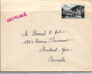 GOLDPATH: France cover to Canada CV877_P12 - Picture 1 of 2