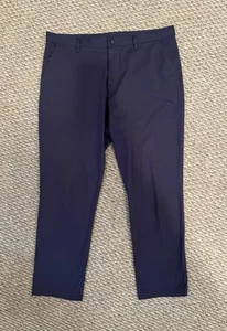 Rhone Pants Mens 36x29 Navy Blue Commuter 5 Pocket Golf Dress Tech Chino - Picture 1 of 12
