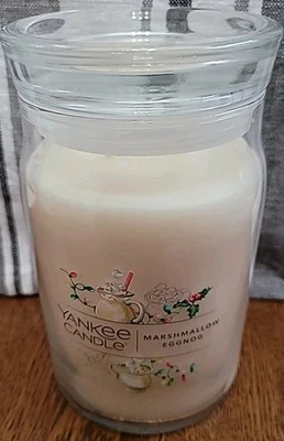 Yankee Candle ponche de huevo malvavisco 20 oz vela grande tarro de dos mechas*ENVÍO GRATUITO* Foto 1 de 4
