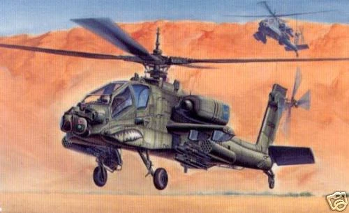 Hobbyboss - AH-64A 64 A Apache USA Esercito Israele - 1:72 Modello Kit Nuovo Ovp - Immagine 1 di 1