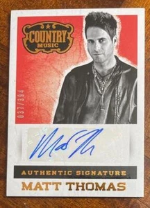 Matt Thomas - 2015 Panini Country Music - Signatures - Autograph - S/N 037/394 - Bild 1 von 1