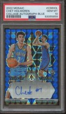 2022-23 Panini Mosaic CHET HOLMGREN RC Rookie Auto Collage BLUE /25 PSA 10 KF1