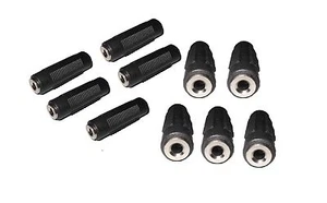 10 piezas conector de cañón estéreo de 3,5 mm acoplador hembra/hembra cambiador de género - Imagen 1 de 1