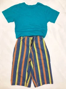 Lot Of Boys T-Shirt & Shorts size 8 Utex Denims & Basic Editions 100% Cotton EUC - Picture 1 of 4