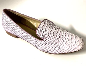 M Gemi Petalo Smoking Shoe Loafer Purple Python Snake Reptile Flat Slip On 36.5 - Picture 1 of 9