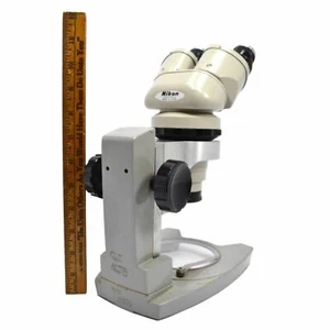 Vintage NIKON / AMERICAN OPTICAL CO. MICROSCOPE "56-36 ECC" w/ A.L.7 LENS 202863 - Picture 1 of 12