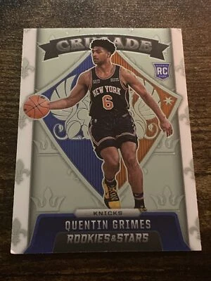 2021-22 Panini Chronicles #636 Quentin Grimes Knicks Crusade L6288* - Image 1 of 2