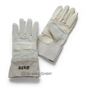 Guante de ejercicio JUVENTUD askö | Gris | EN 388 CAT II | Cicatrices de vacuno / cuero partido  - Imagen 1 de 5