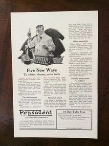 1923 vintage original ad Pepsodent The New Dentifrice Tooth Paste - Picture 1 of 1